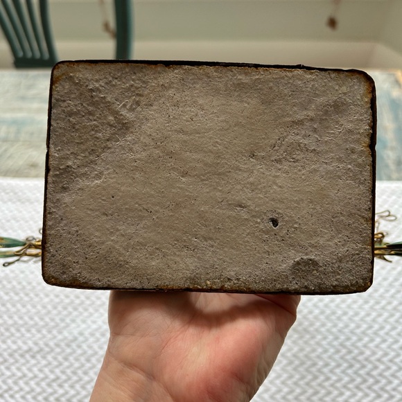 Wire Metal Peacock jewelry hang necklaces earrings 12.5” across x 14”tall sturdy - Picture 2 of 12